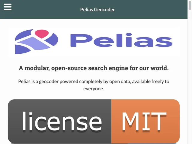 Avis Mapzen Search Prix outil de Développement - API 