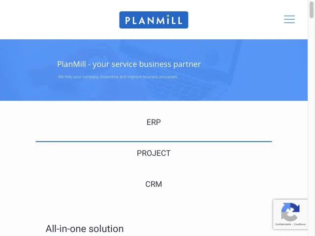 Avis PlanMill ERP Cloud Prix logiciel ERP (Enterprise Resource Planning) 