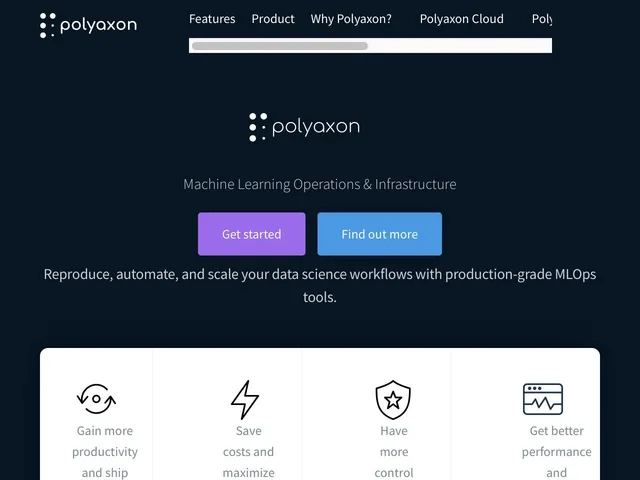 Avis Polyaxon Prix outil de Science des données et machine learning 