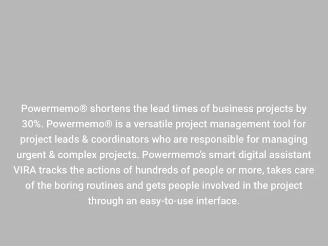 Avis Powermemo Prix logiciel de gestion de projets 
