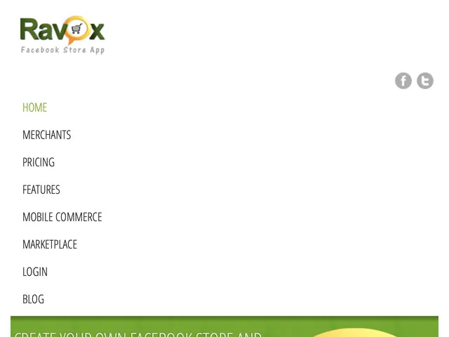 Avis Ravox Facebook and Mobile Commerce Platform Prix logiciel Commercial - Ventes 