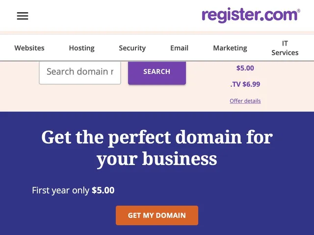 Avis Register.com Domain Registration Prix outil d'Hébergement Web - Serveurs 