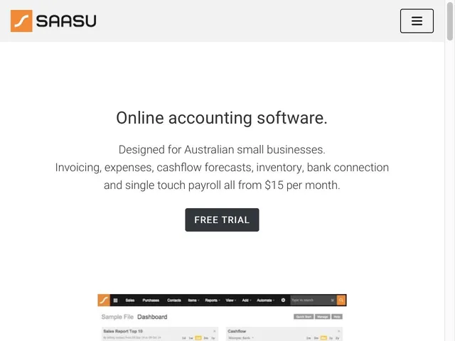 Avis Saasu Prix logiciel de comptabilité pour les petites entreprises 