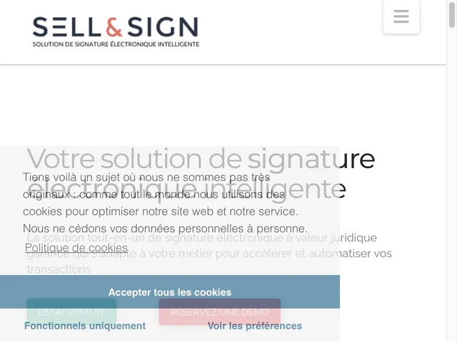 Avis Sell&Sign Prix logiciel de signatures électroniques 