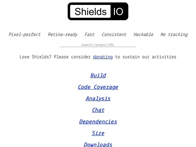 Avis Shields.io Prix API de Données 