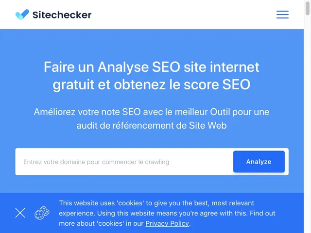 Avis Sitechecker Prix logiciel de référencement gratuit (SEO - Search Engine Optimization) 