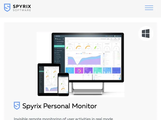 Avis Spyrix Personal Monitor Prix logiciel Commercial - Ventes 