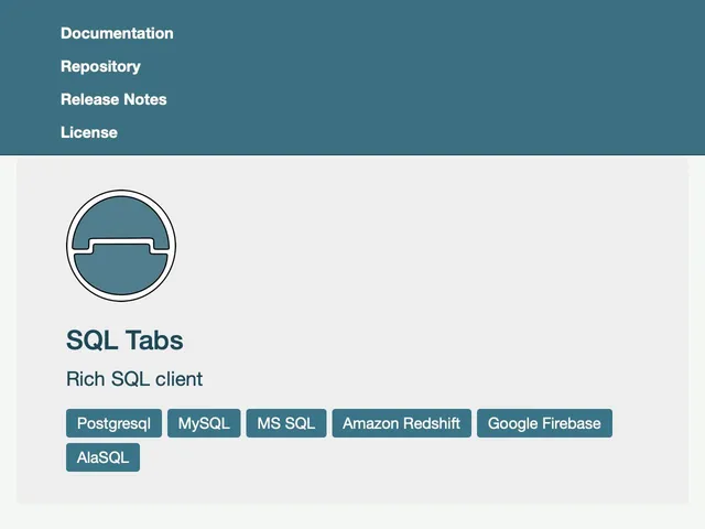 Avis SQL Tabs Prix outil de base de Données 