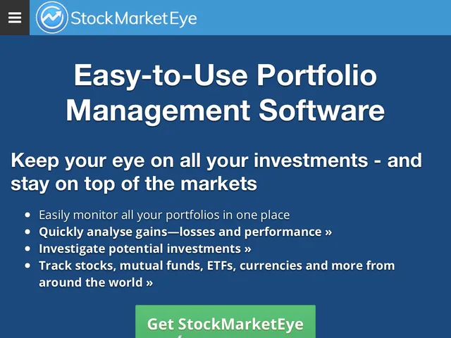 Avis StockMarketEye Prix logiciel Comptabilité - Finance 