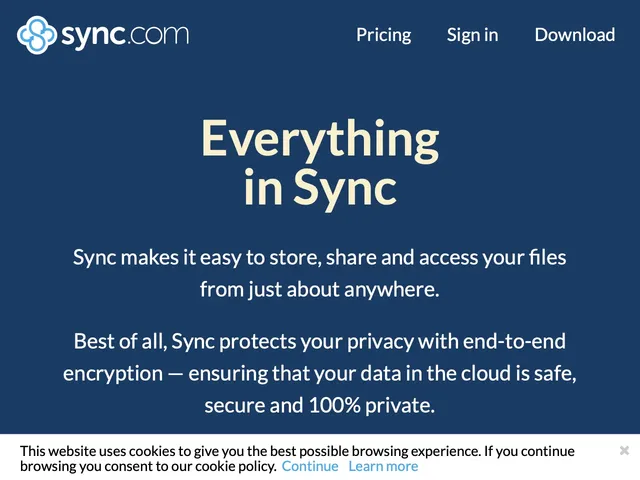 Avis Sync.com Prix logiciel de partage de fichiers 