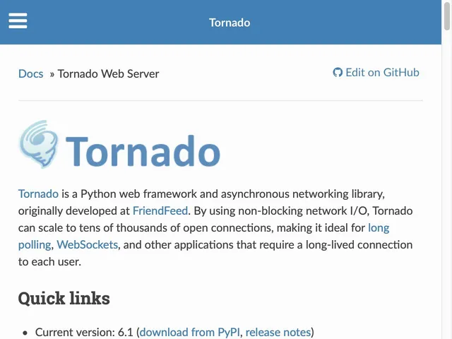 Avis Tornado Prix serveur web et applications 