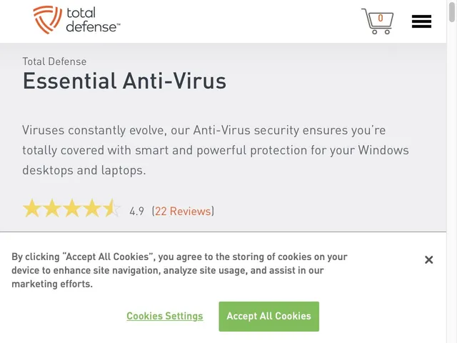 Avis Total Defense Anti-Virus Prix logiciel antivirus 