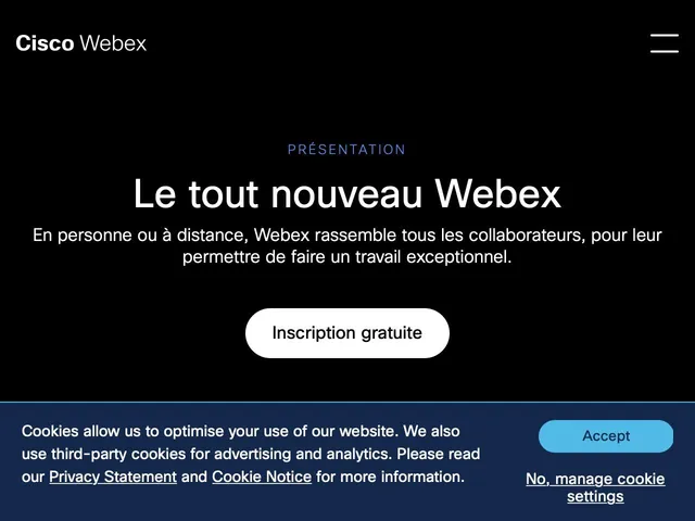 Avis Webex Prix logiciel pour organiser des webinars - webcasts 