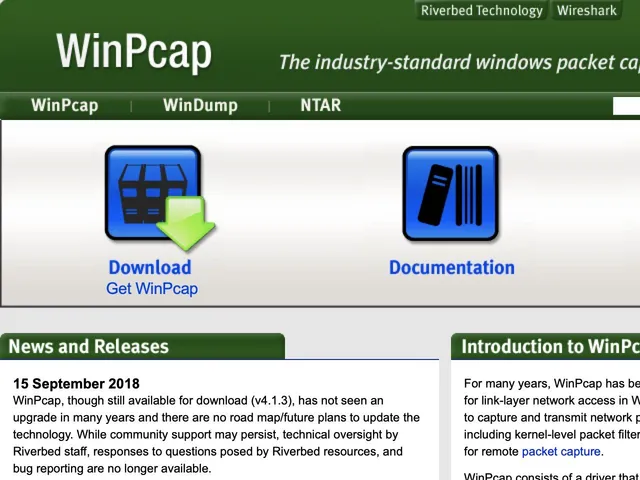 Avis WinPcap Prix réseau - Stockage de Serveurs 