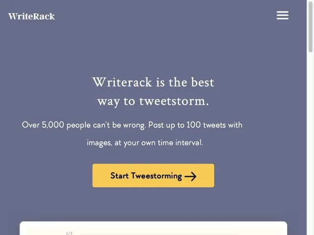 Avis Writerack Prix logiciel de marketing pour Twitter 