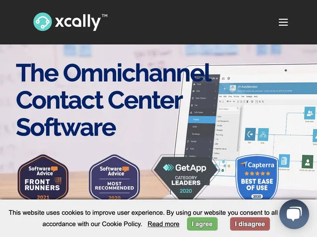 Avis XCALLY Prix logiciel cloud pour call centers - centres d'appels 