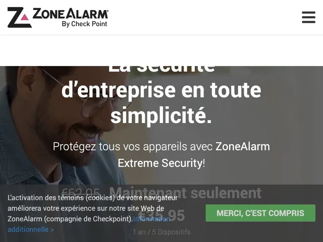 Avis Zone Alarm Antivirus Prix logiciel Opérations de l'Entreprise 