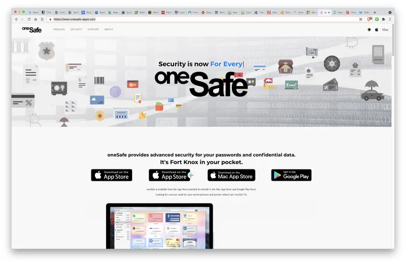 oneSafe : Gestionnaire de mots de passe