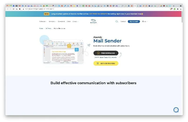 Atomic Mail Sender: Logiciel emailing newsletter