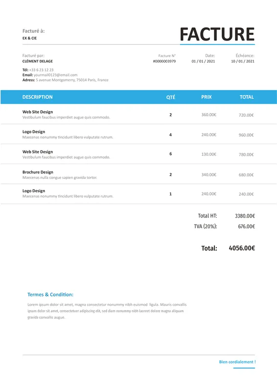fasty invoices interface 2