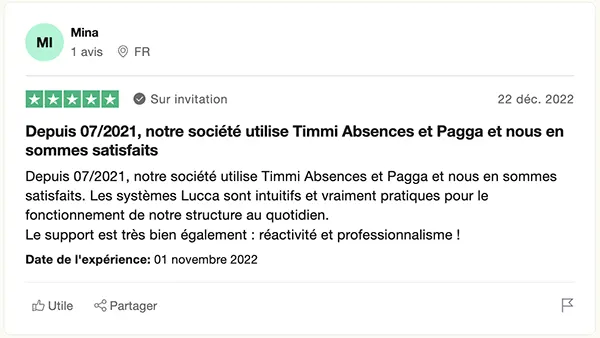 Timmi Absences : avis