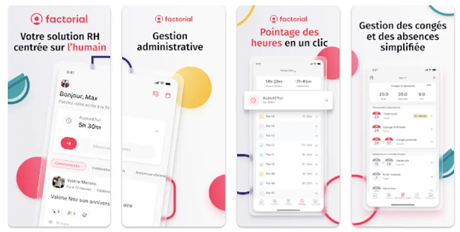 Factorial : applications mobiles pour iPhone et Android