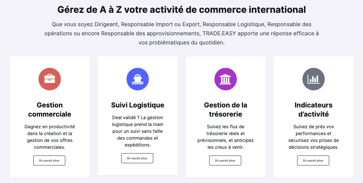 avantages logiciel de gestion des operations import export