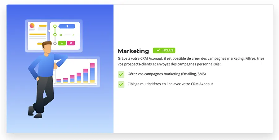 Axonaut : fonctionnalités marketing Axonaut : fonctionnalités marketing