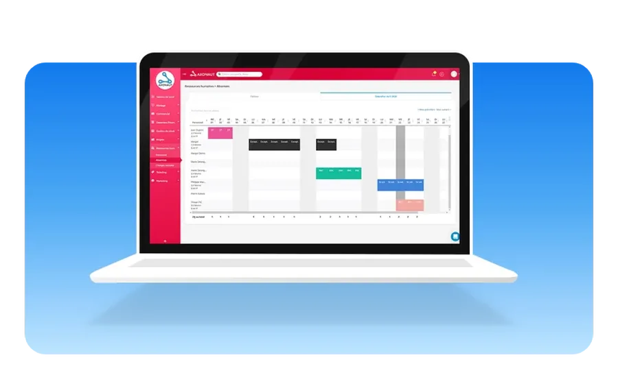 Axonaut : fonctionnalités ressources humaines Axonaut : fonctionnalités ressources humaines