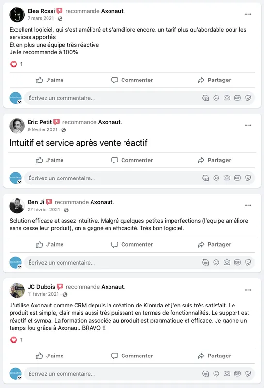 Axonaut : références clients Axonaut : références clients