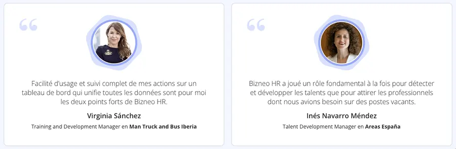 Bizneo HR : avis clients Bizneo HR : avis clients