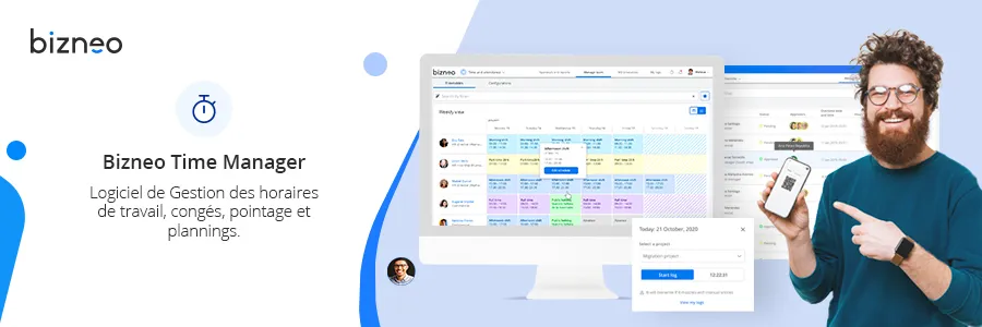bizneo time manager banniere