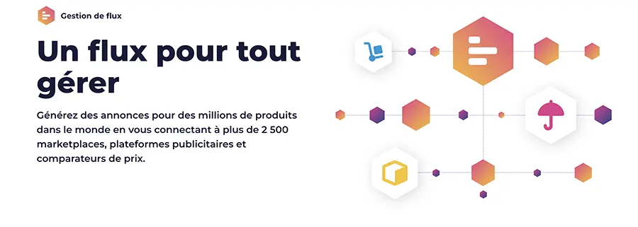 channable fonctionnalites gestion flux produits