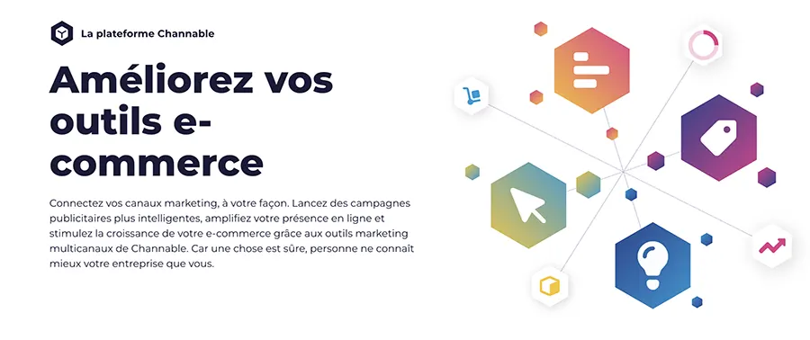channable fonctionnalites plateforme