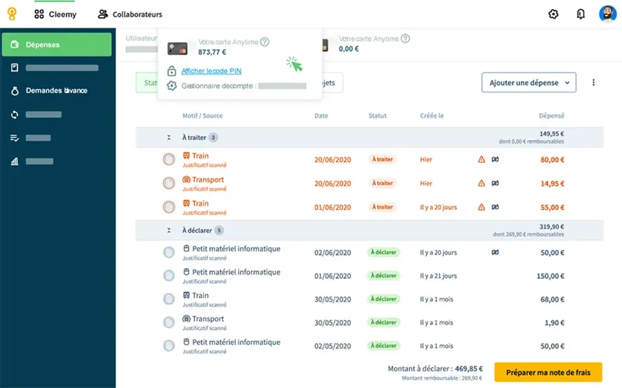 Cleemy est un logiciel de gestion des notes de frais Cleemy est un logiciel de gestion des notes de frais