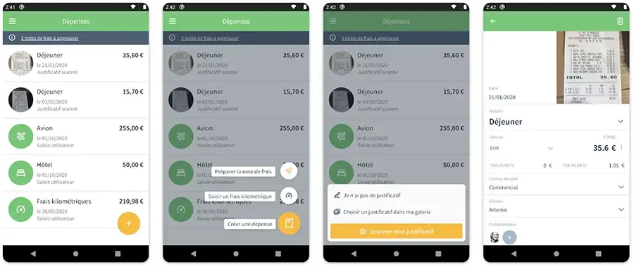 Cleemy Notes de frais : application mobile Cleemy Notes de frais : application mobile