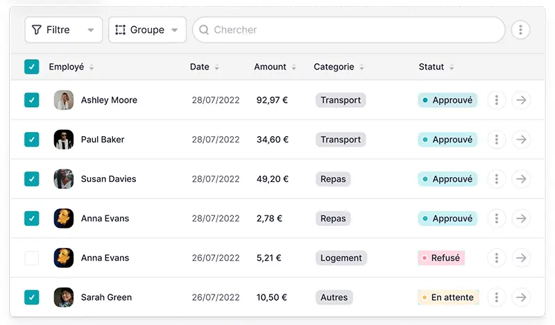 Factorial : fonctionnalités gestion des notes de frais