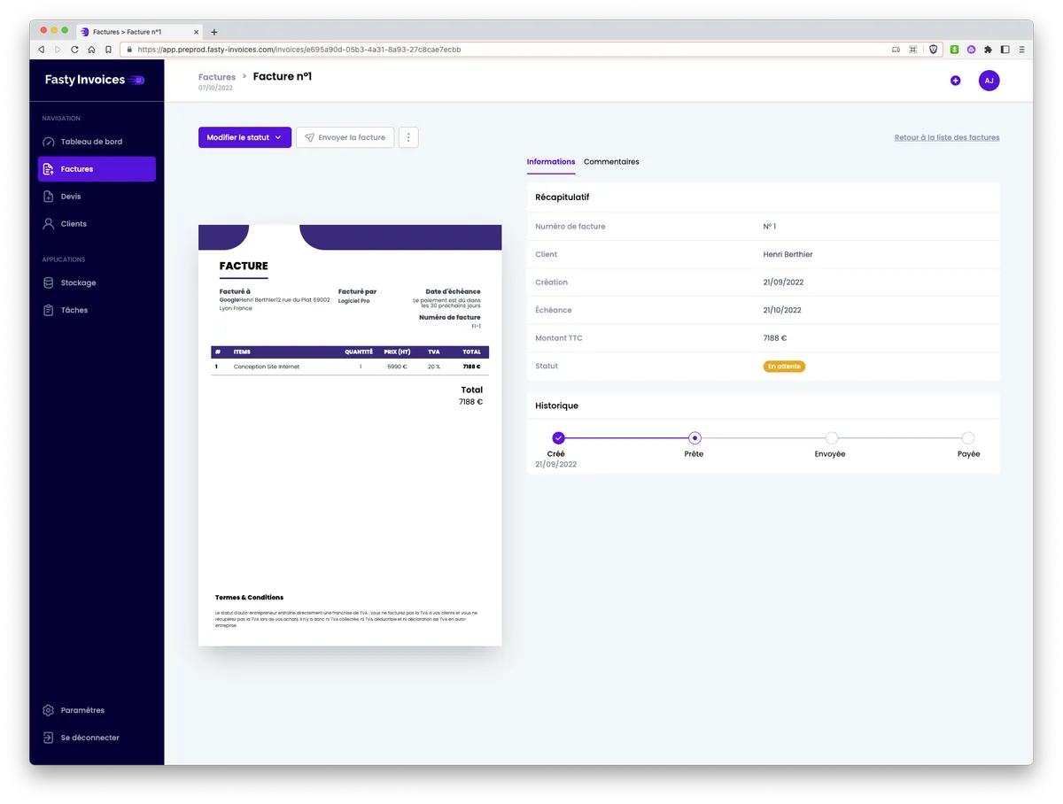 Fasty-Invoices logiciel de facturation Fasty-Invoices logiciel de facturation
