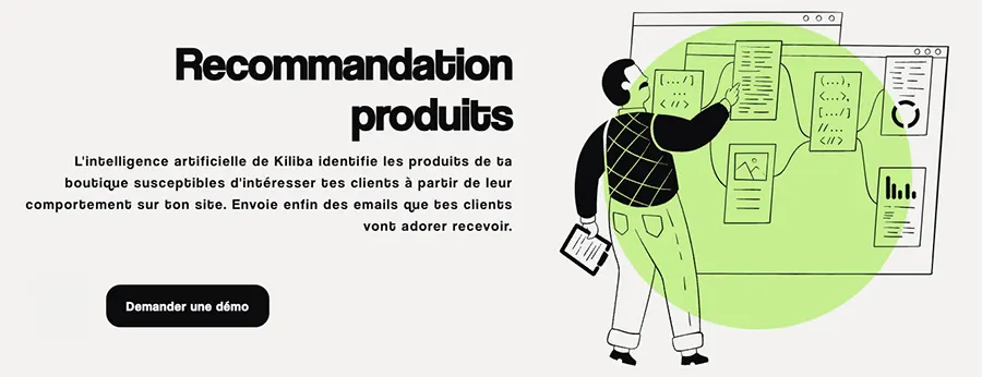 Kiliba : fonctionnalités recommandation de produits Kiliba : fonctionnalités recommandation de produits