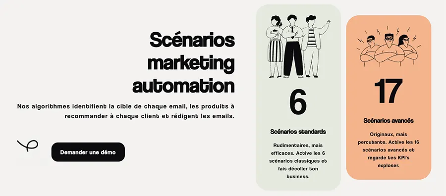 Kiliba : fonctionnalités scénarios d'automatisation marketing Kiliba : fonctionnalités scénarios d'automatisation marketing
