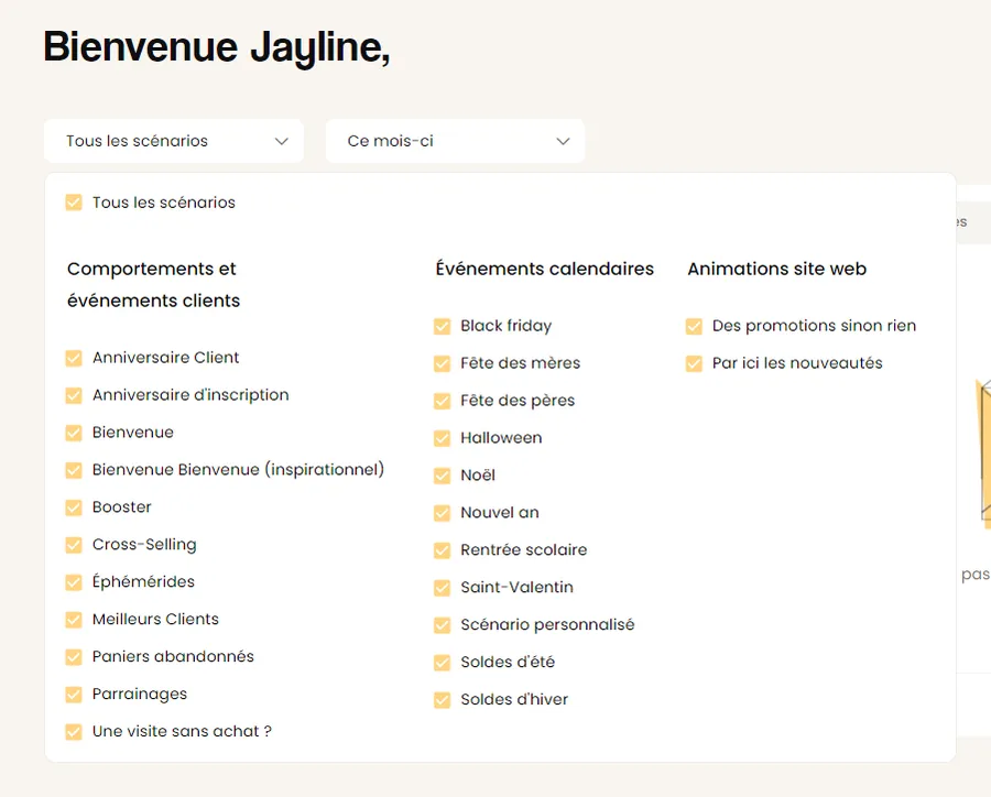 Kiliba : interface scénarios 2 Kiliba : interface scénarios 2