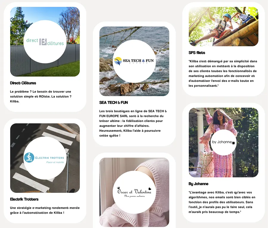 Kiliba : références clients Kiliba : références clients