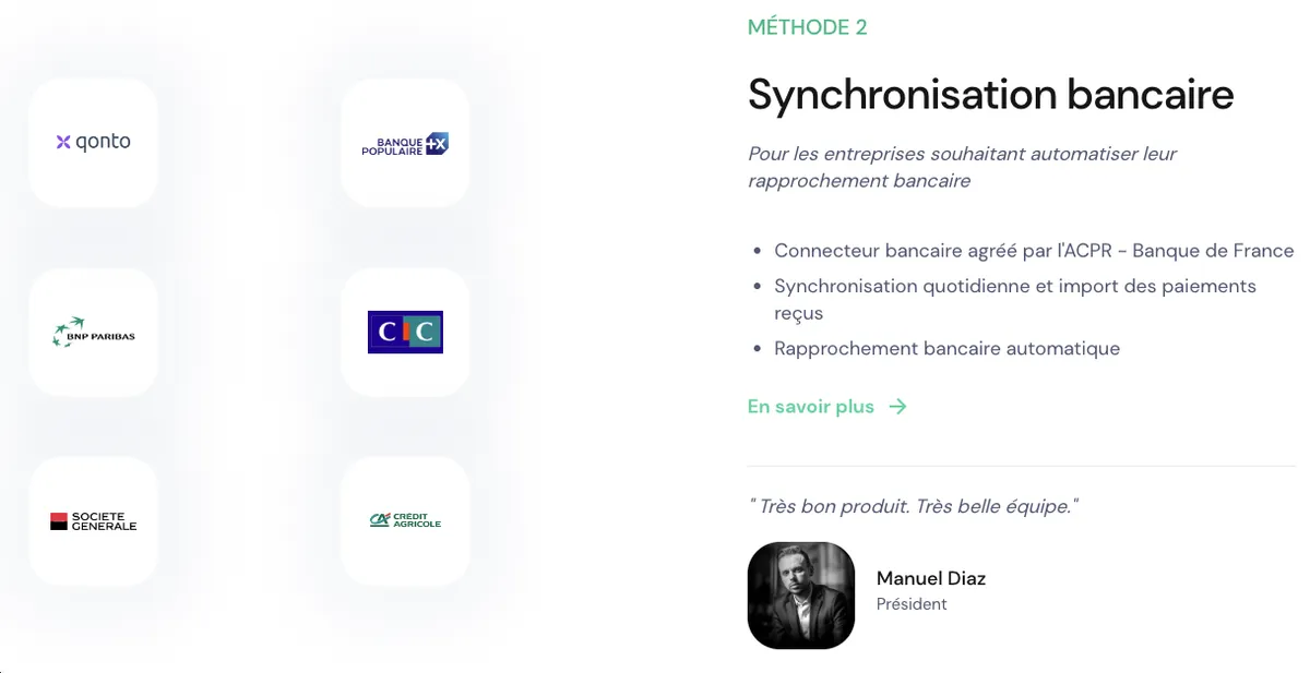 LeanPay : synchronisation bancaire LeanPay : synchronisation bancaire