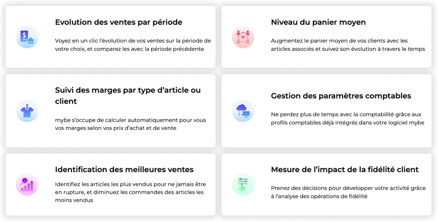 mybe : fonctionnalités reporting & statistiques mybe : fonctionnalités reporting & statistiques