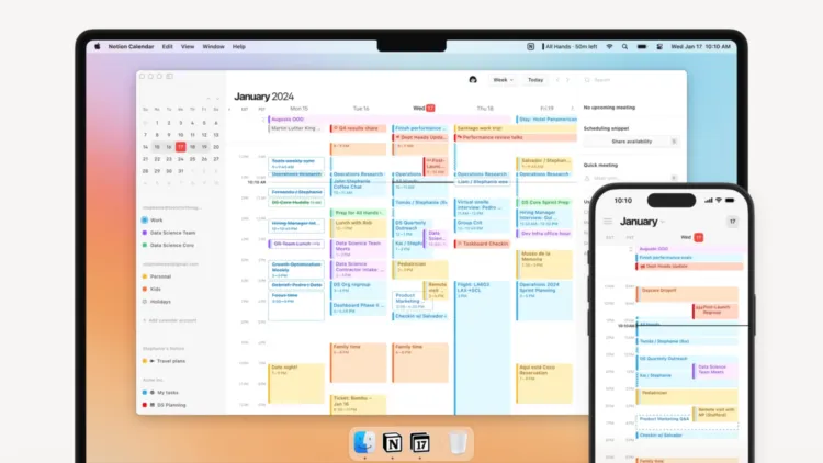 organiser seminaire avec notion