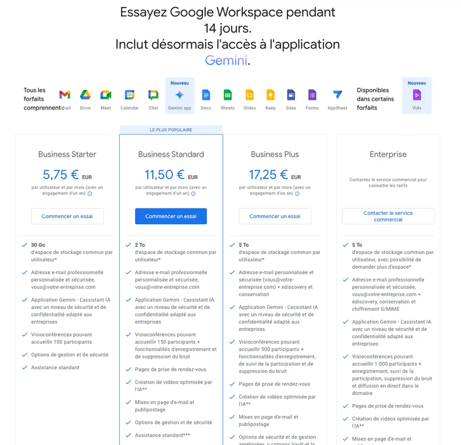 presentation gmail google workspace prix presentation gmail google workspace prix