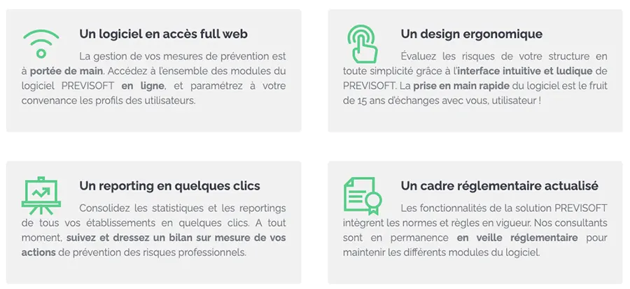 Previsoft : avantages Previsoft : avantages