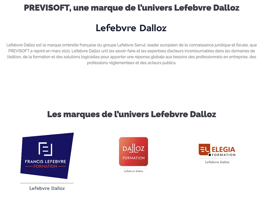 Previsoft : entreprise Previsoft : entreprise