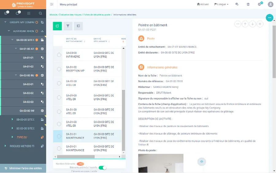 Previsoft : module document unique Previsoft : module document unique