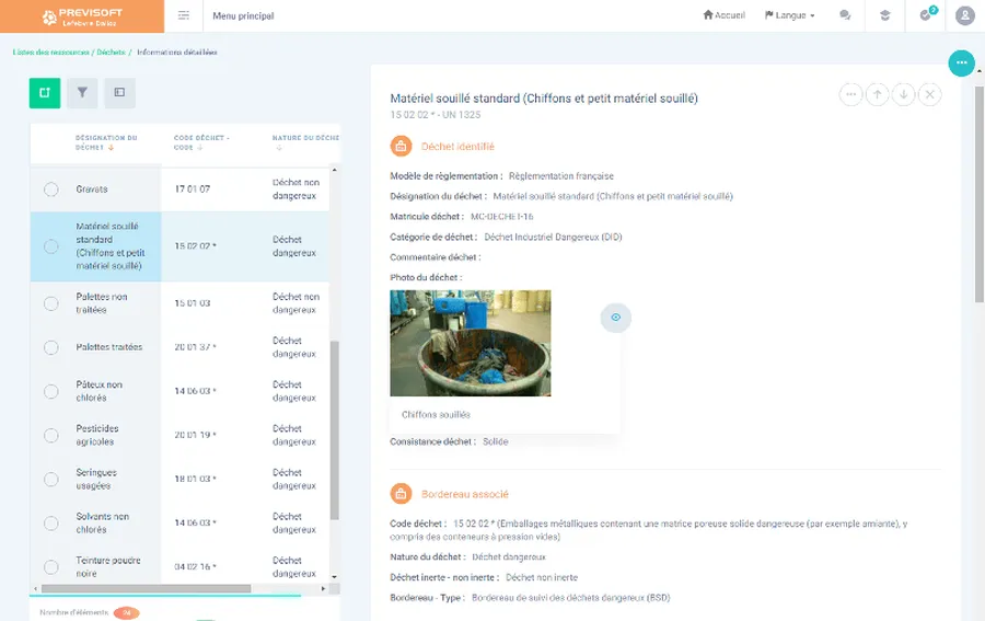 Previsoft : module gestion des déchets Previsoft : module gestion des déchets
